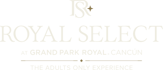 a logo for royal select at grand park royal cancun