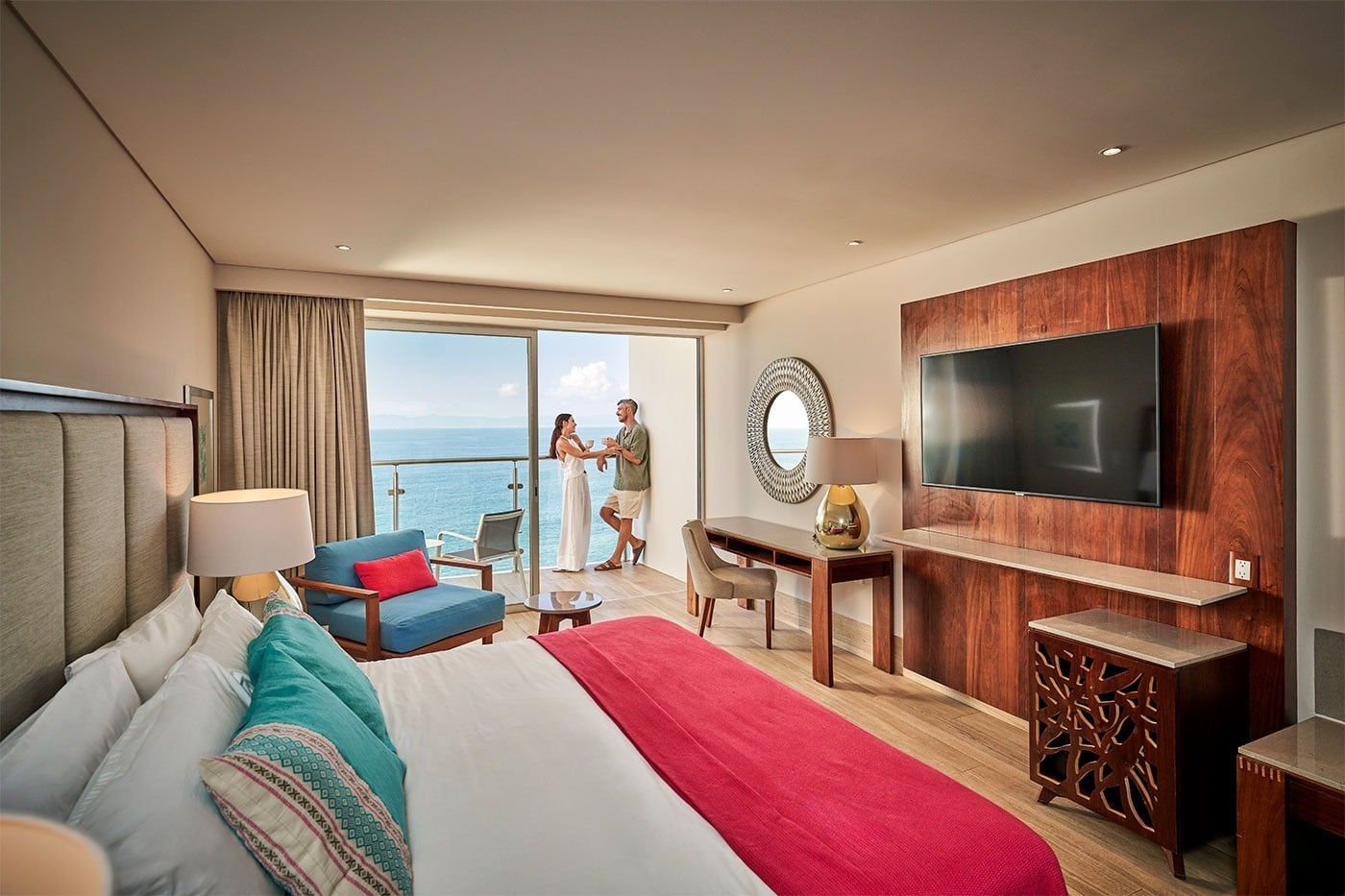 Habitación de lujo con vistas al mar en Hotel Grand Park Royal Puerto Vallarta | Pacífico Mexicano.
