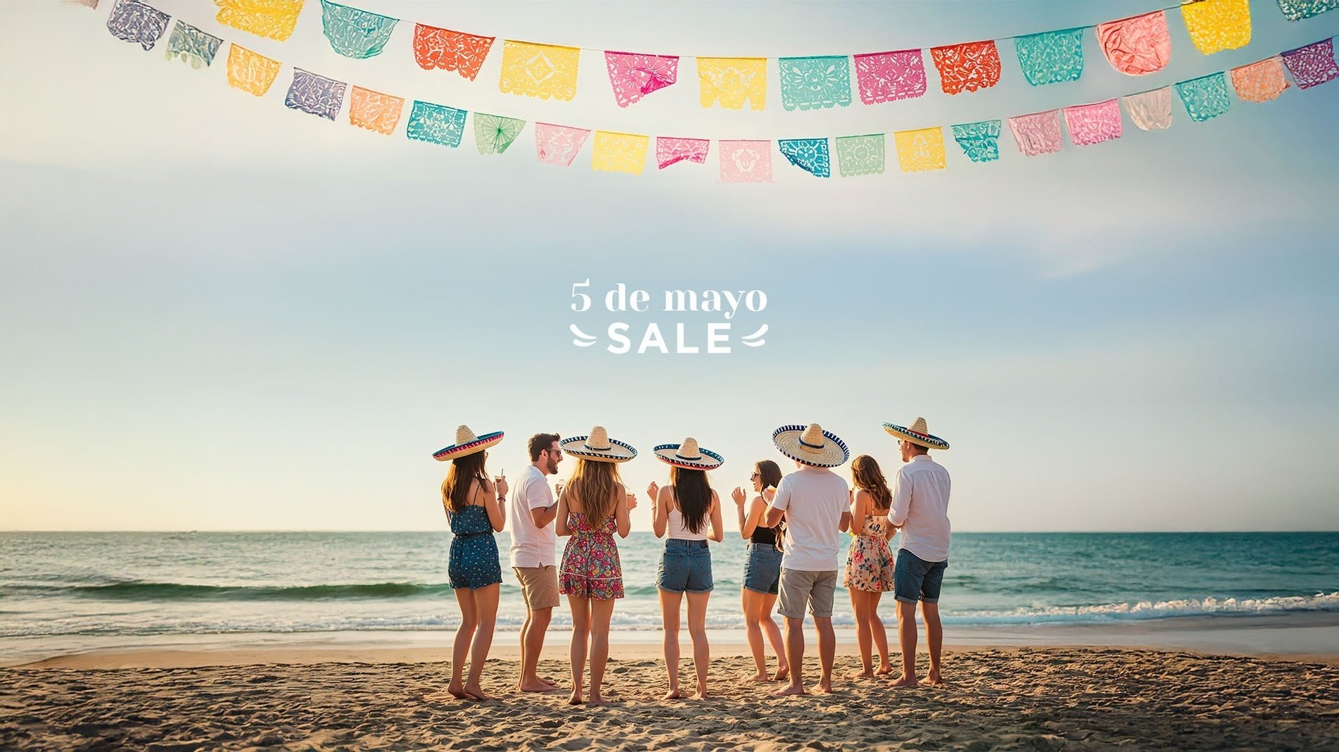 una familia camina por la playa en la semana santa
