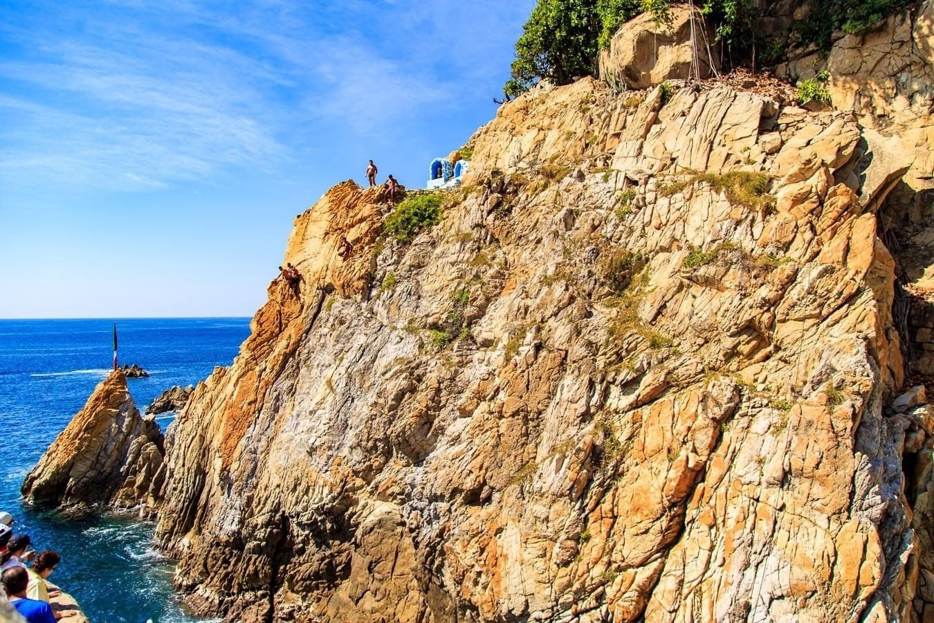 diver before jumping in La Quebrada Acapulco