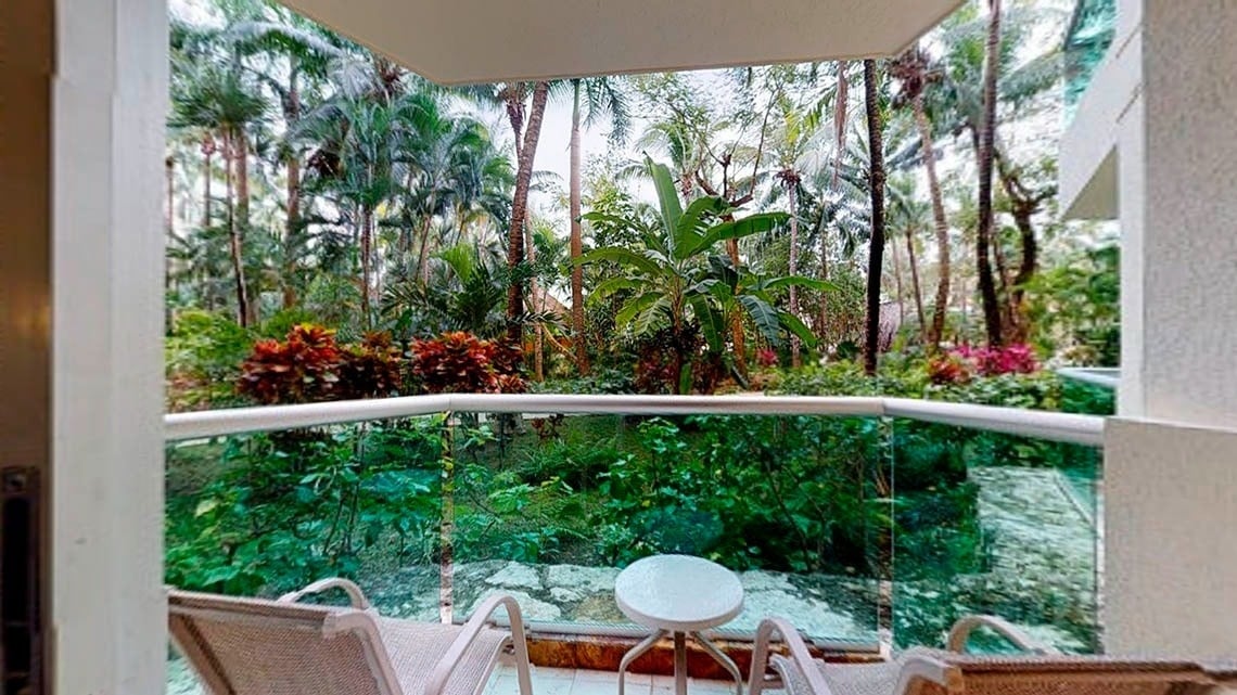 Vistas do jardim de um quarto no Grand Park Royal Cozumel Hotel