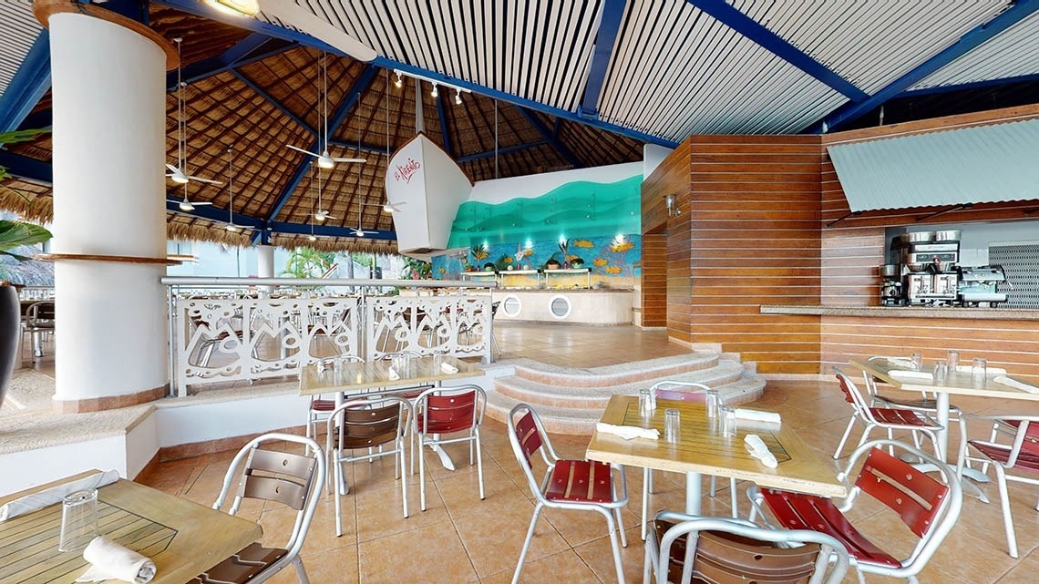 El Pescador Restaurant at the Park Royal Beach Acapulco Hotel in Mexico
