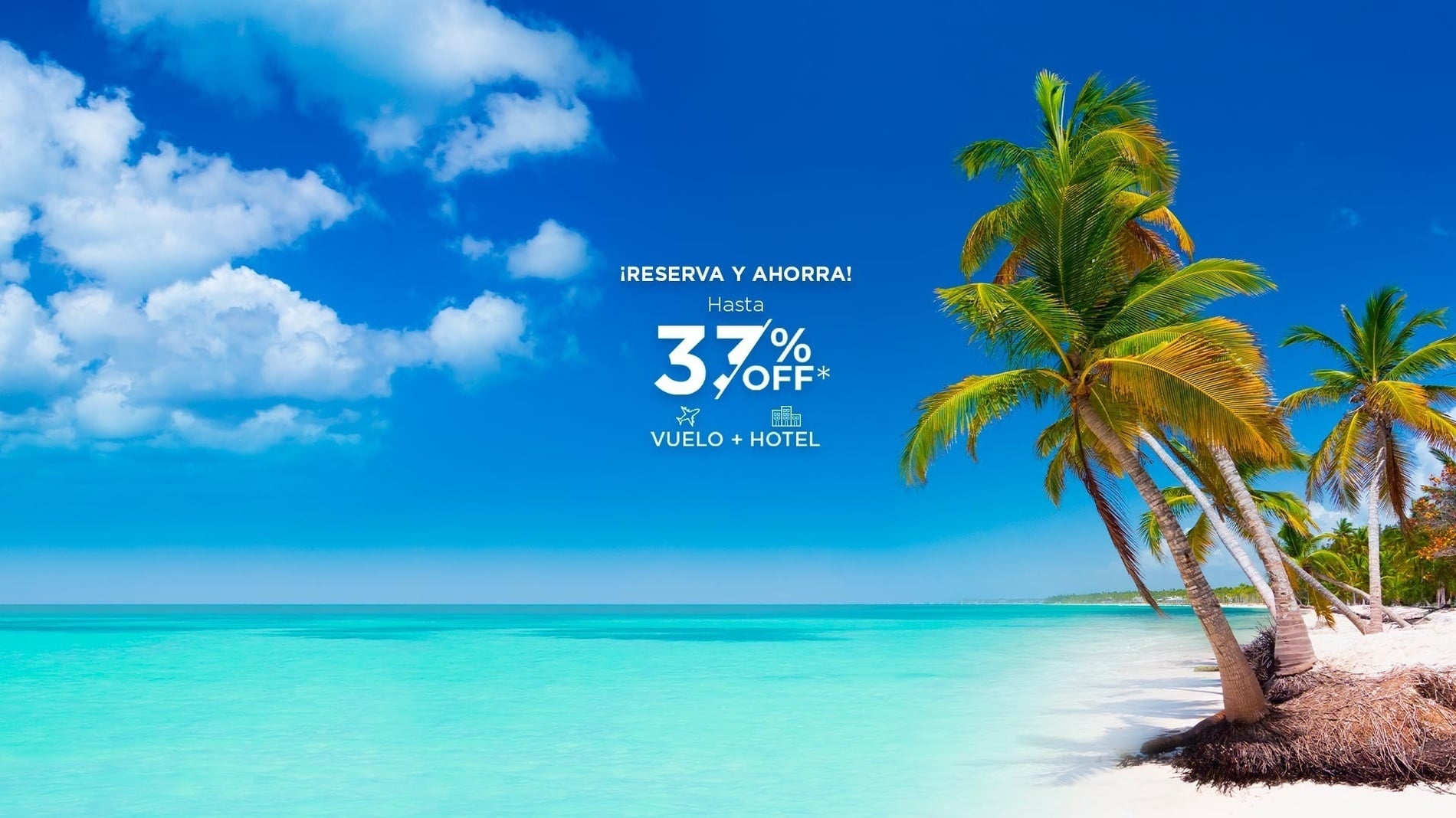 un cartel que dice reserva y ahorra hasta el 37 % off