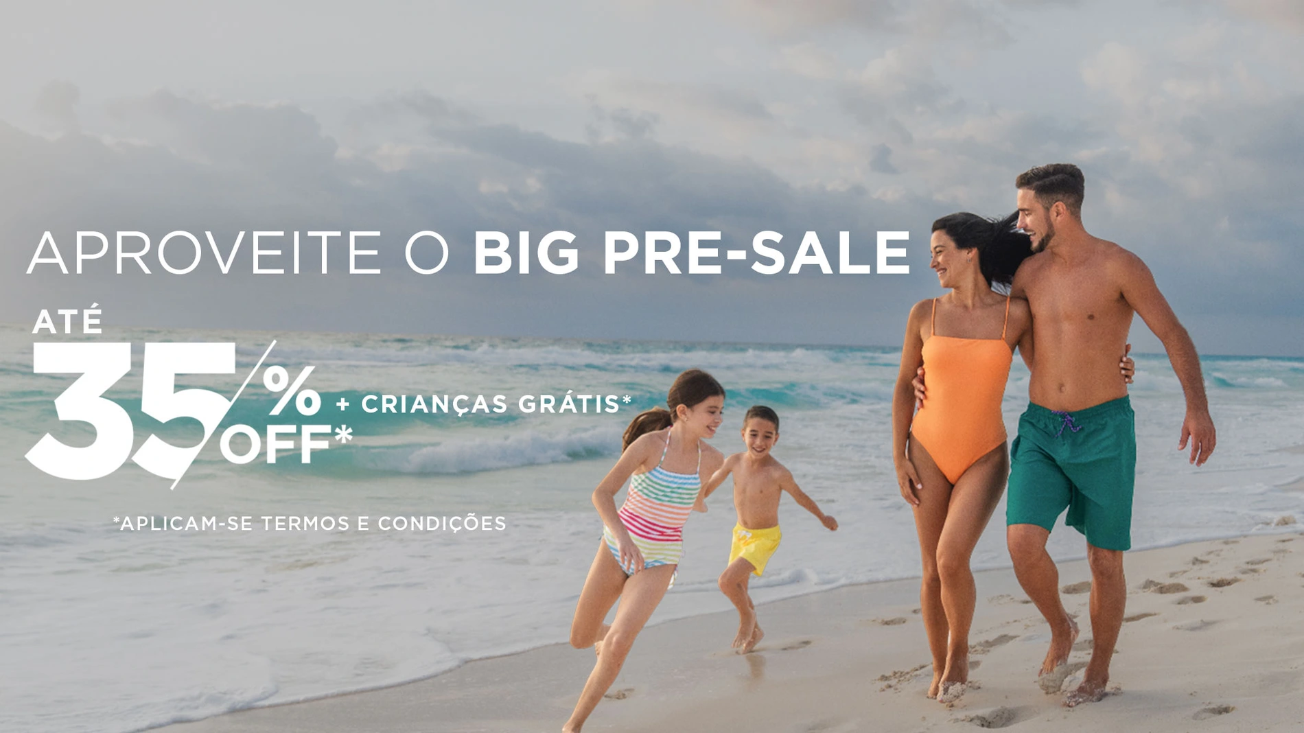 Oferta especial Park Royal: Corpo: até 35% OFF e crianças grátis na praia.