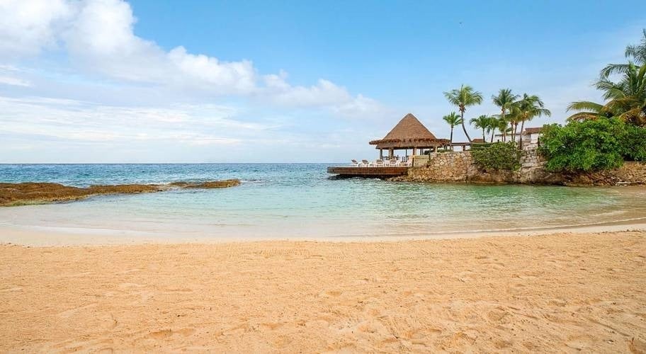 Private beach with crystal clear waters at Park Royal Grand Cozumel