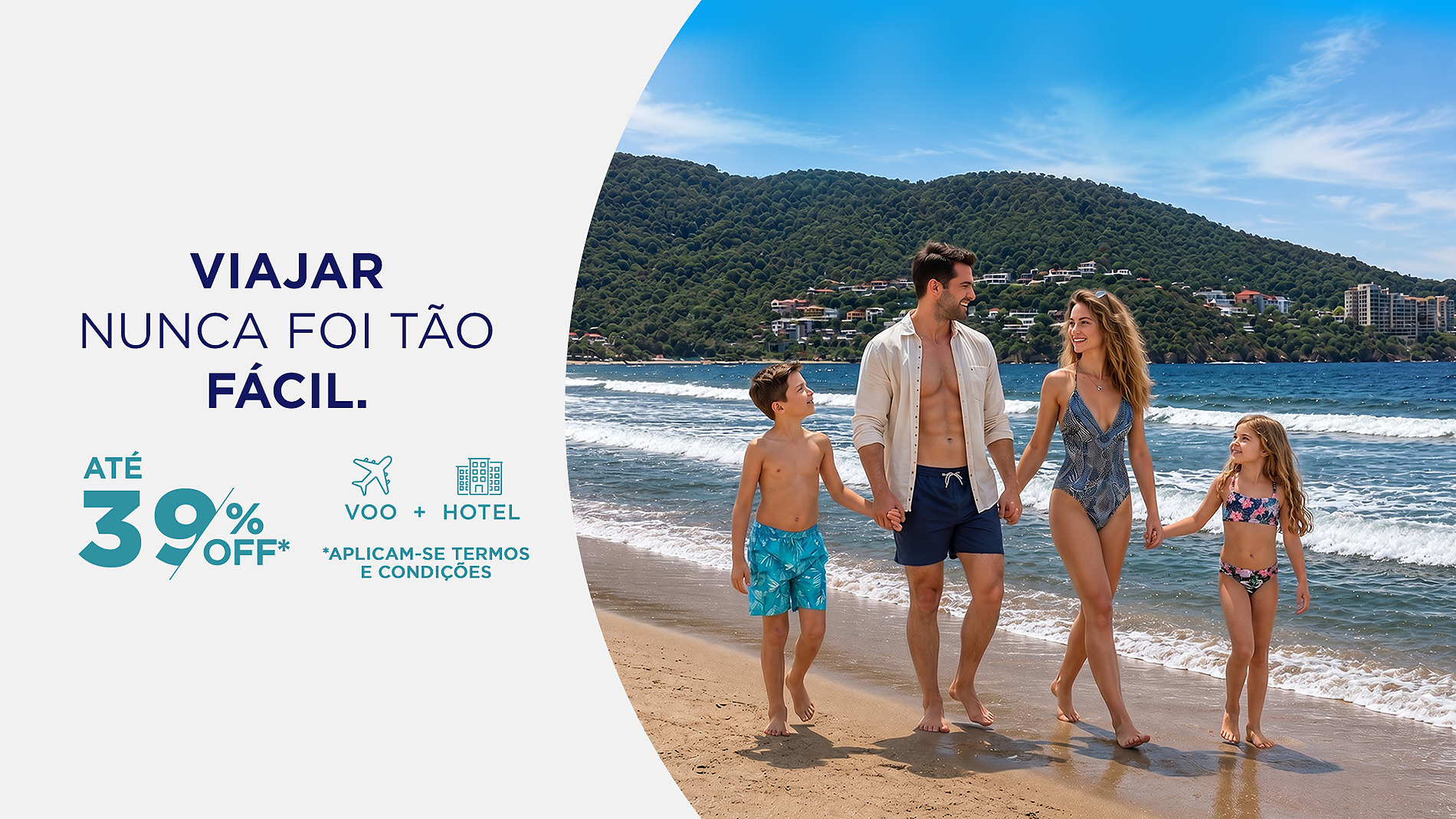 Família feliz na praia, promoção de viagem: até 39% OFF em voos + hotel. Hotel Park Royal Beach Ixtapa | Pacífico mexicano | Web oficial