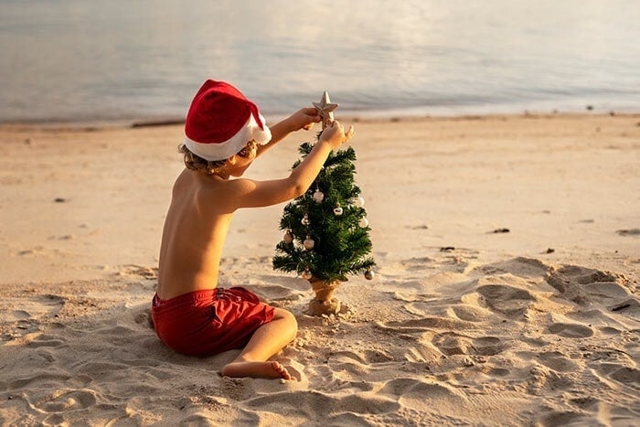A family tradition: Christmas and New Year’s on the beach