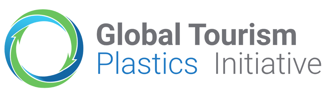 um logotipo para a iniciativa global de turismo de plásticos