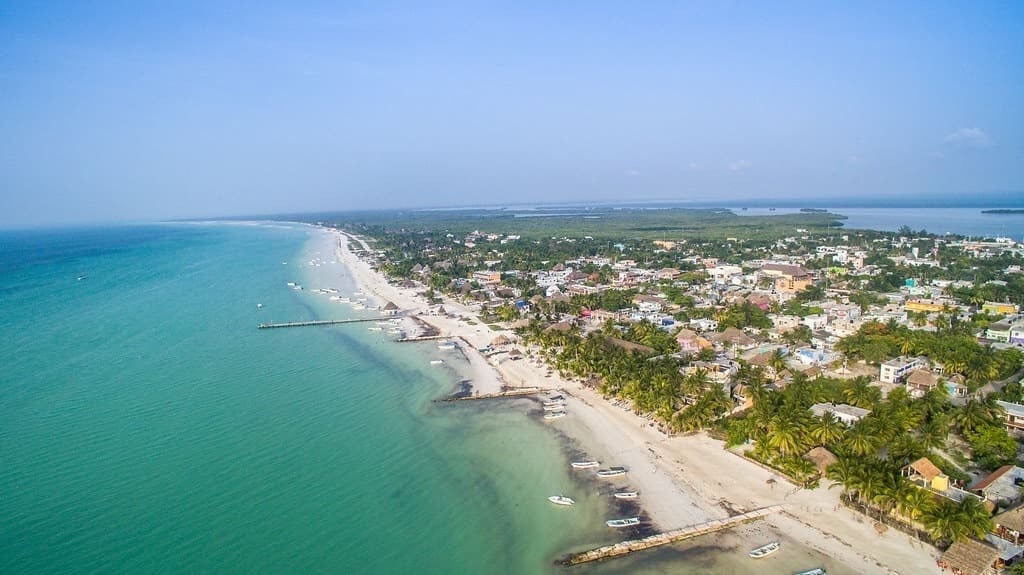 Imagen panorámica de la Isla de Holbox