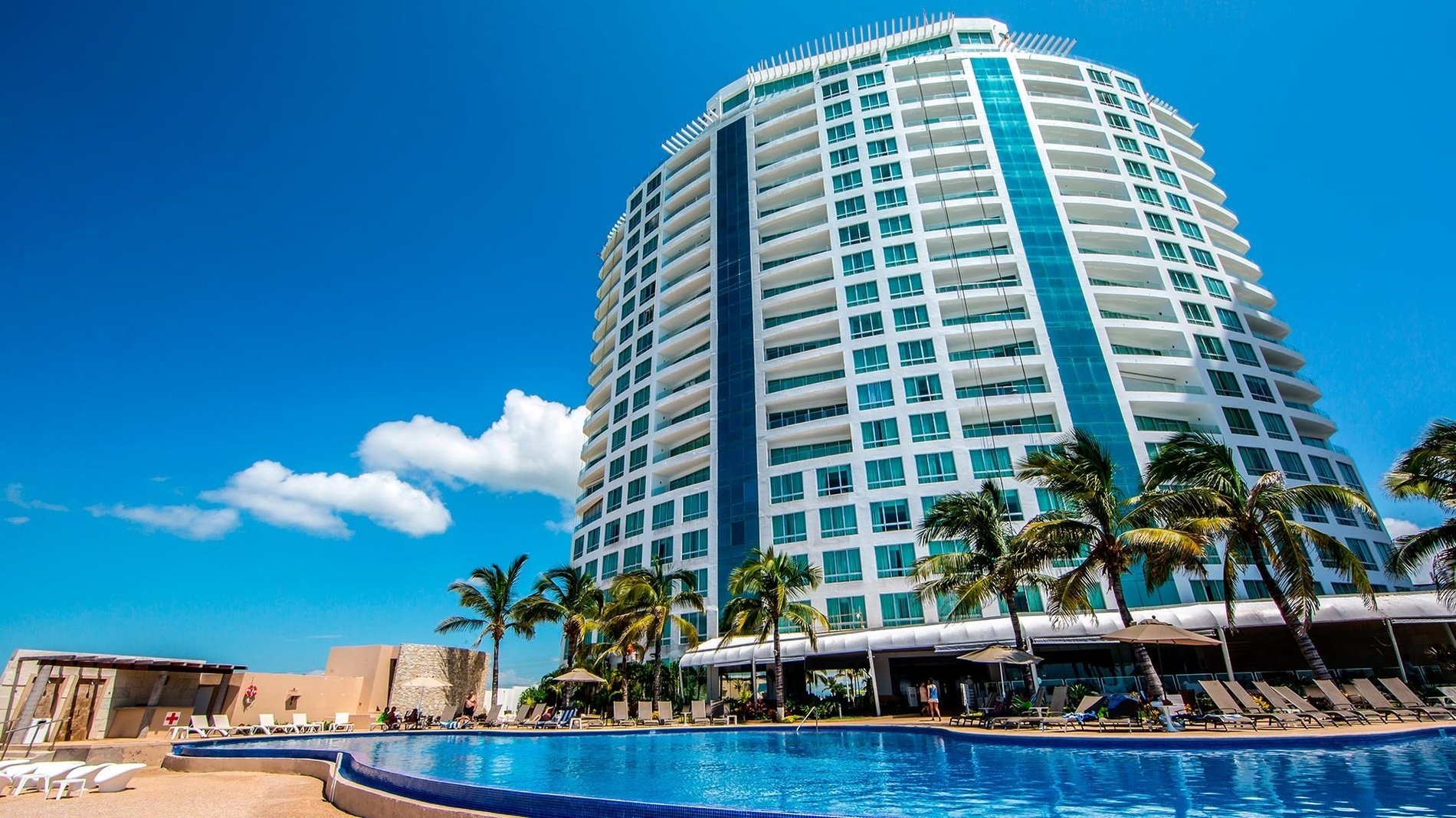 Panorámica de hotel Park Royal Beach Mazatlán en México 