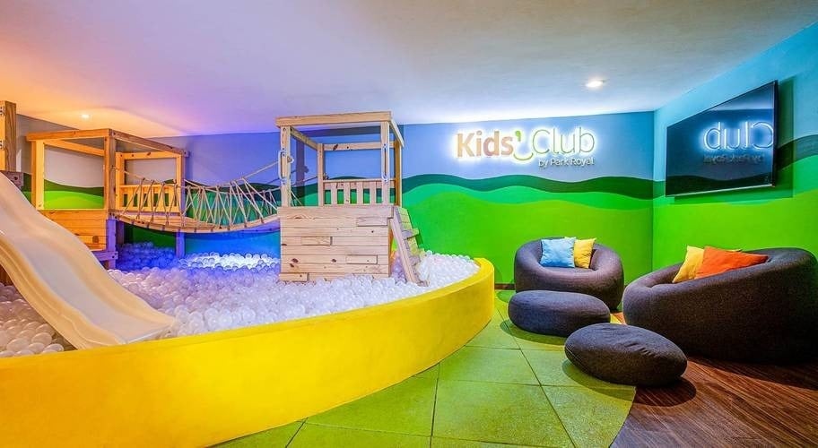 Área infantil, Kids Club, en Park Royal Beach Ixtapa en México