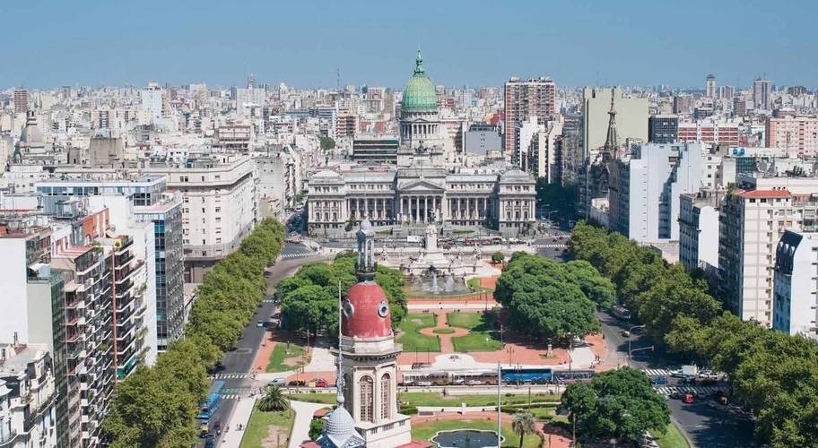 Panorámica del Congreso de Buenos Aires en Argentina 