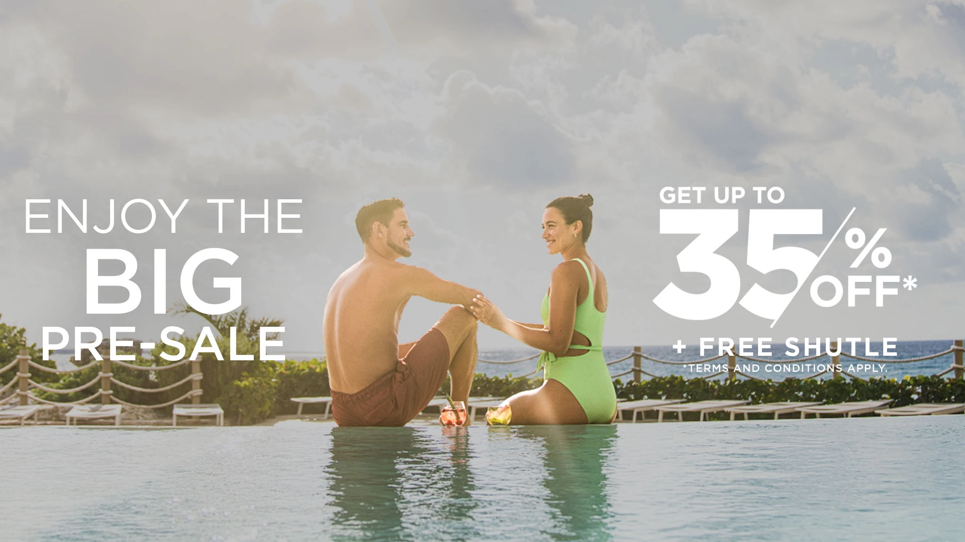 Enjoy the Big Pre-Sale: Get up to 35% off + free shuttle Royal Select at Grand Park Royal Cancún | Mexican Caribbean | Official Web.