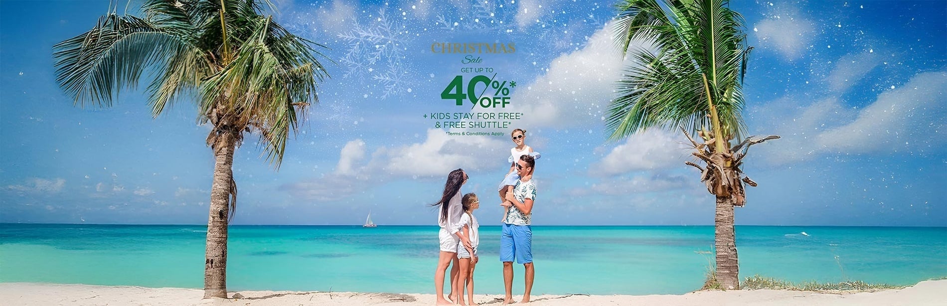 two people sitting on a beach with the words christmas flash sale above them