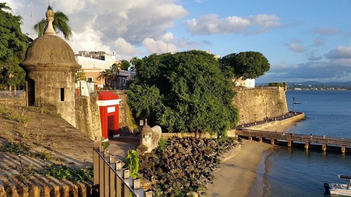 Foto Uma estátua de um cavalo-marinho na frente de um corpo de água –  Imagem de Puerto vallarta