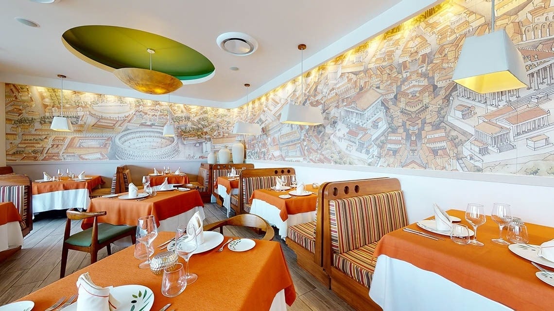 Restaurante italiano Andiamo especializado em comida italiana no Hotel Grand Park Royal Puerto Vallarta