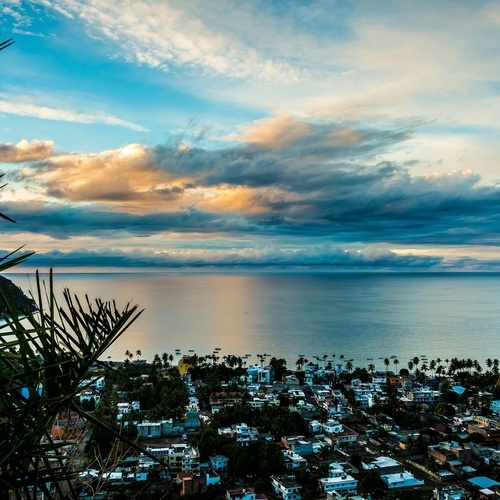 Vista panorámica de amanecer desde Park Royal: Club Regina Puerto Vallarta