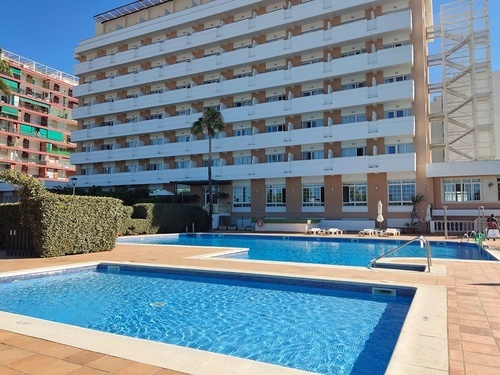 Hotel Pato Amarillo, 4-star hotel in Punta Umbría, Huelva. Sunny pools & modern facade.