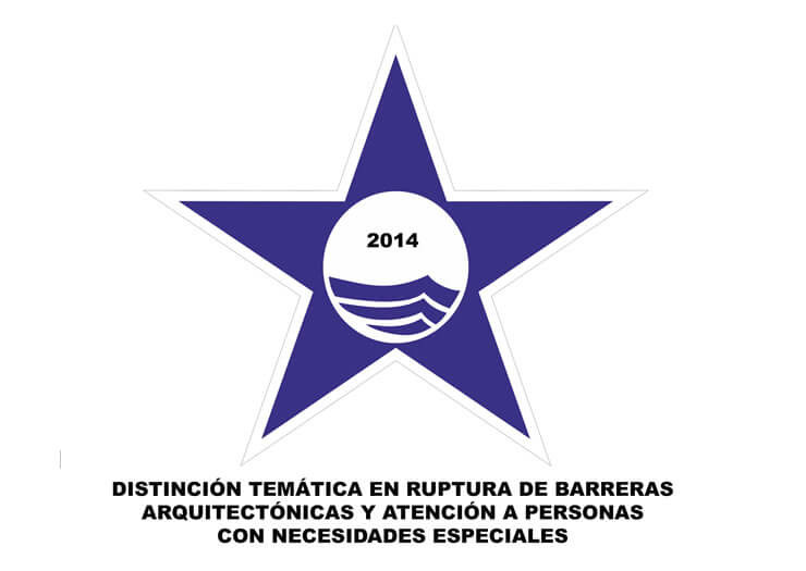 Estrella premioPlaya Esperanza Resort 2014. Distinción temática en ruptura de barreras arquitectónicas y atención a personas con necesidades especiales.