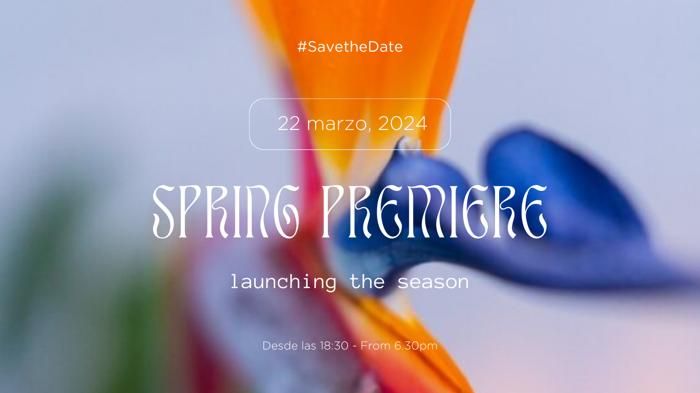 an advertisement for spring premiere launching the season