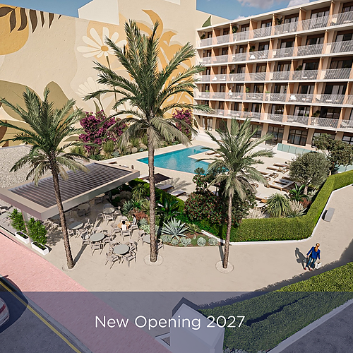 Modern hotel with pool and cafe, New Opening 2027 Port Hotels: Corporativa