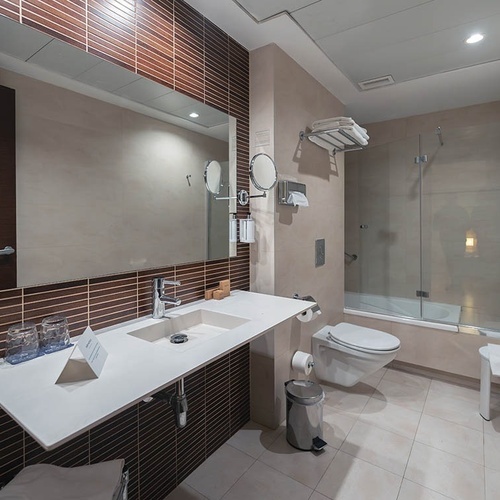 un cuarto de baño con un lavabo y un inodoro