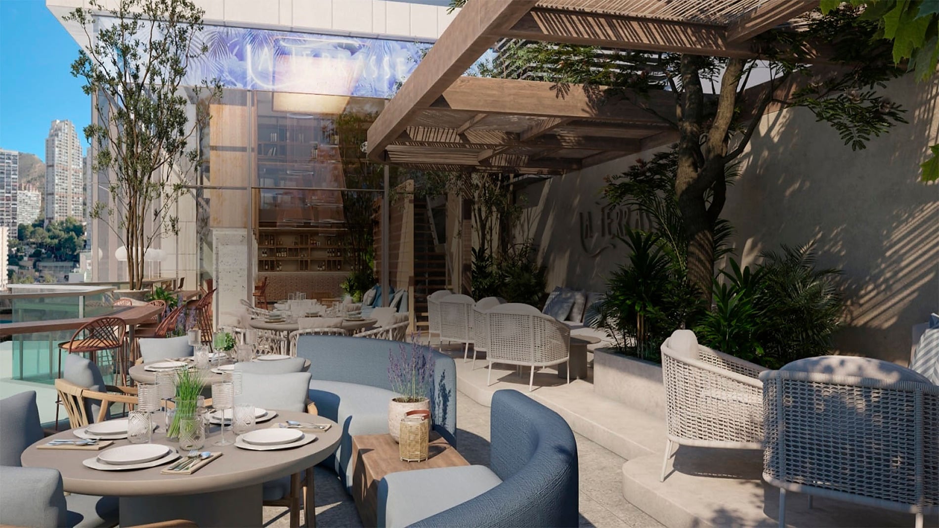 La Terrasse Benidorm: vistas al mar y alicantina desde nuestra terraza. Reserva ya.