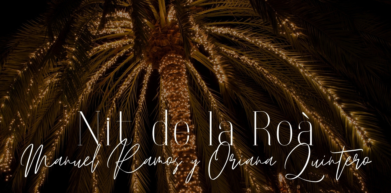 Noche de la Roa con luces en palmera. Port Hotels: Corporativa