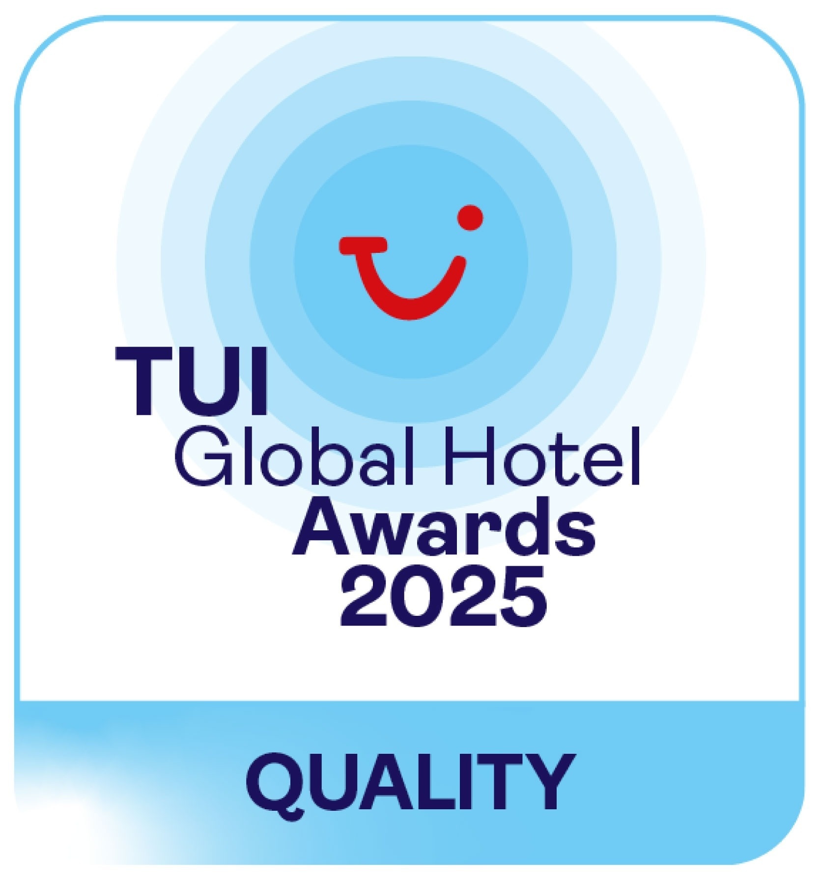 a tui global hotel award top 100 badge