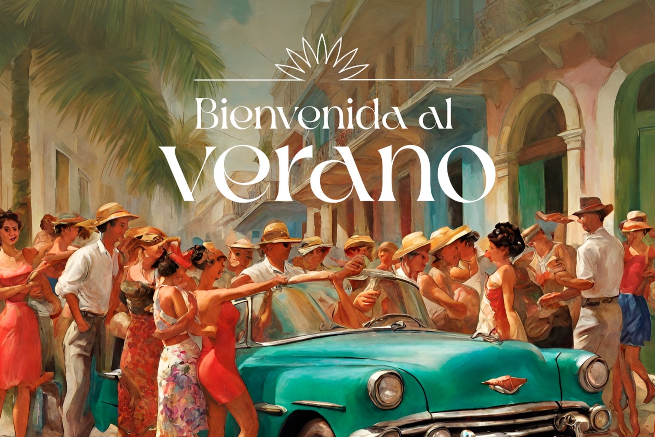 a poster that says bienvenido al verano 26 de abril