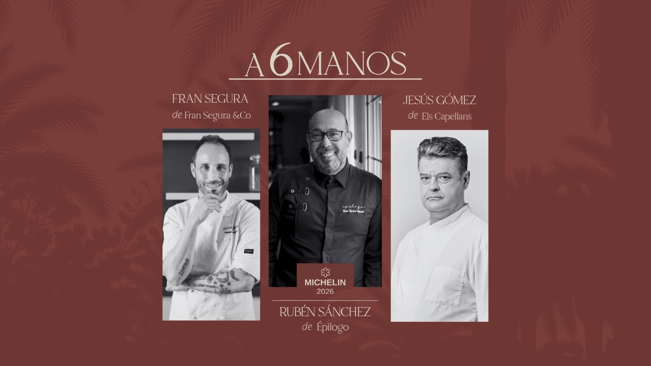 Chefs: Fran Segura, Jesús Gómez, Rubén Sánchez Hotel Huerto del Cura Épilogo.