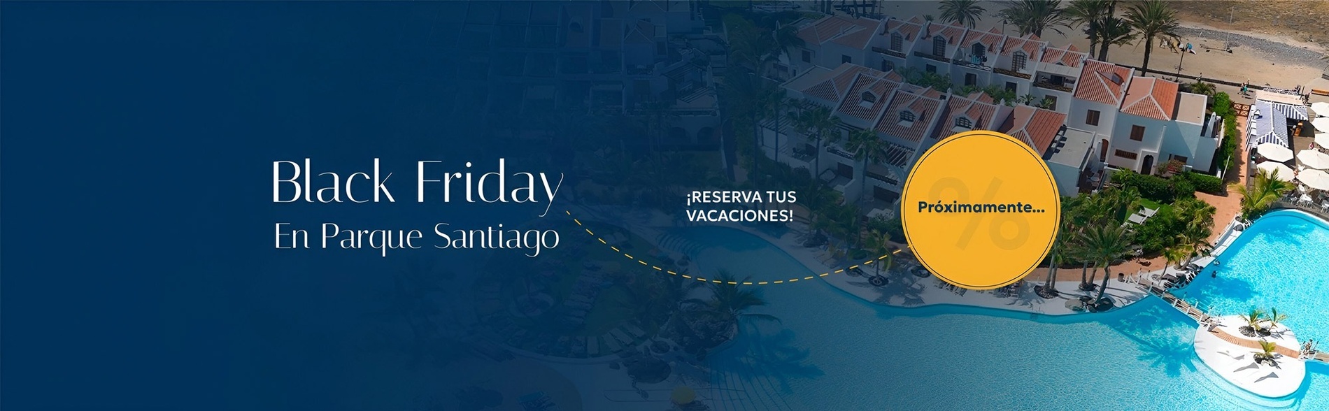 un cartel que dice black friday en parque santiago