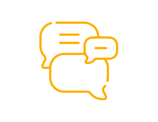 un icono con la letra i en un globo de diálogo