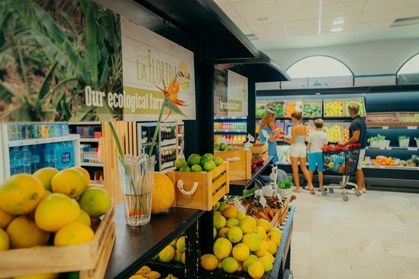 a sign in a store that says our ecological farm