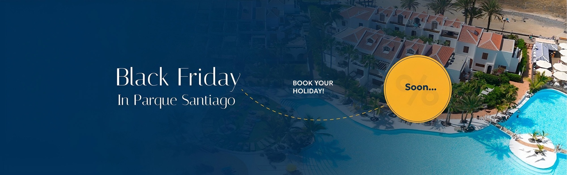 an advertisement for black friday in parque santiago