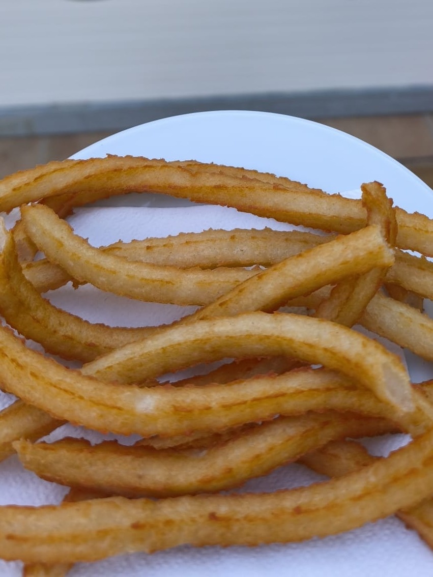Mangez à Taiga: Corporativa, churros frais à El Fogón Rosario.