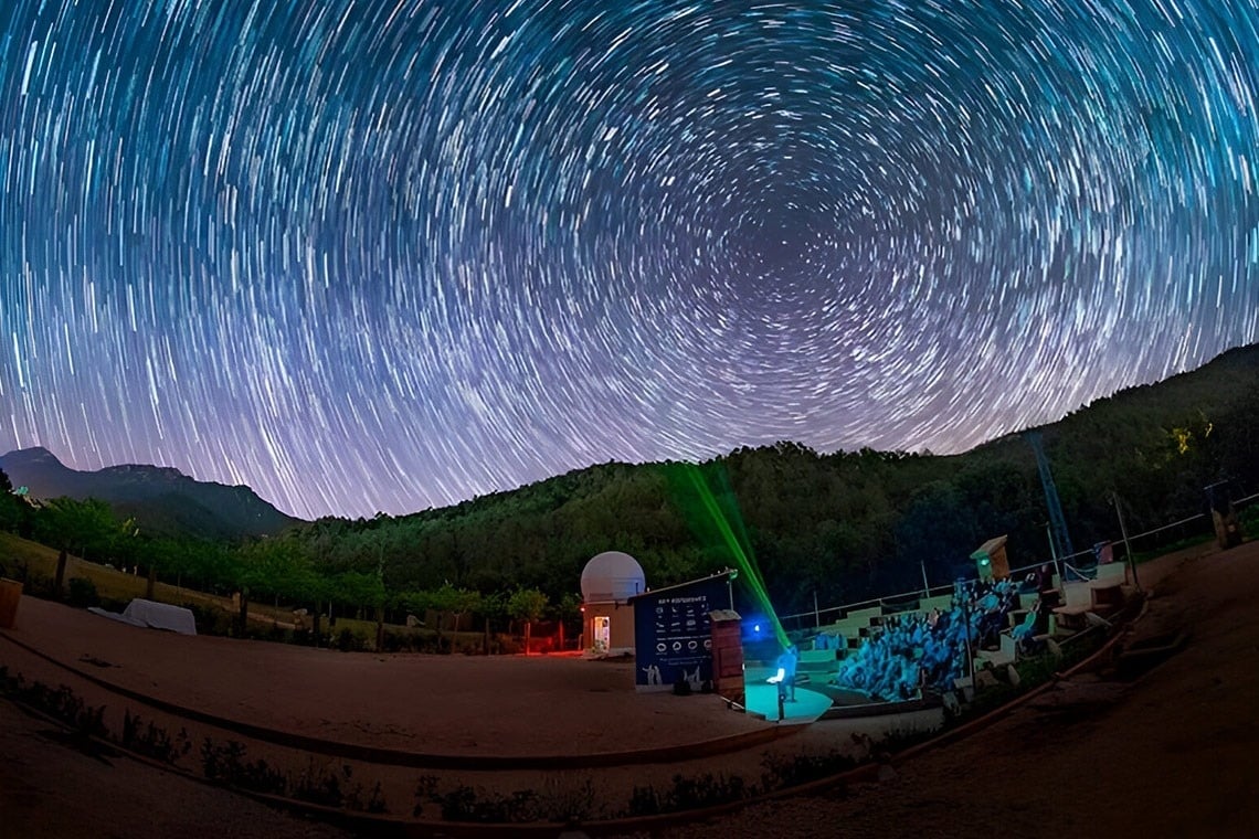 two little girls are running in the grass holding hands