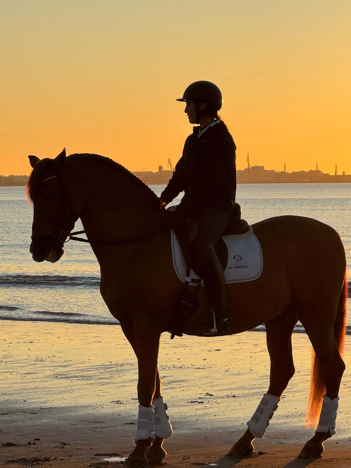 Atardecer a caballo en la playa conTaiga: Corporativa