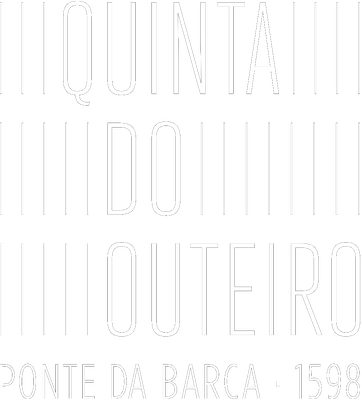 um logotipo preto e branco para quinta do outeiro