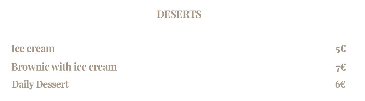 deserts