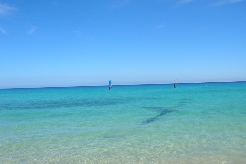 a woman taking a picture of a building with a camera