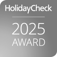 a logo for the holiday check 2025 award