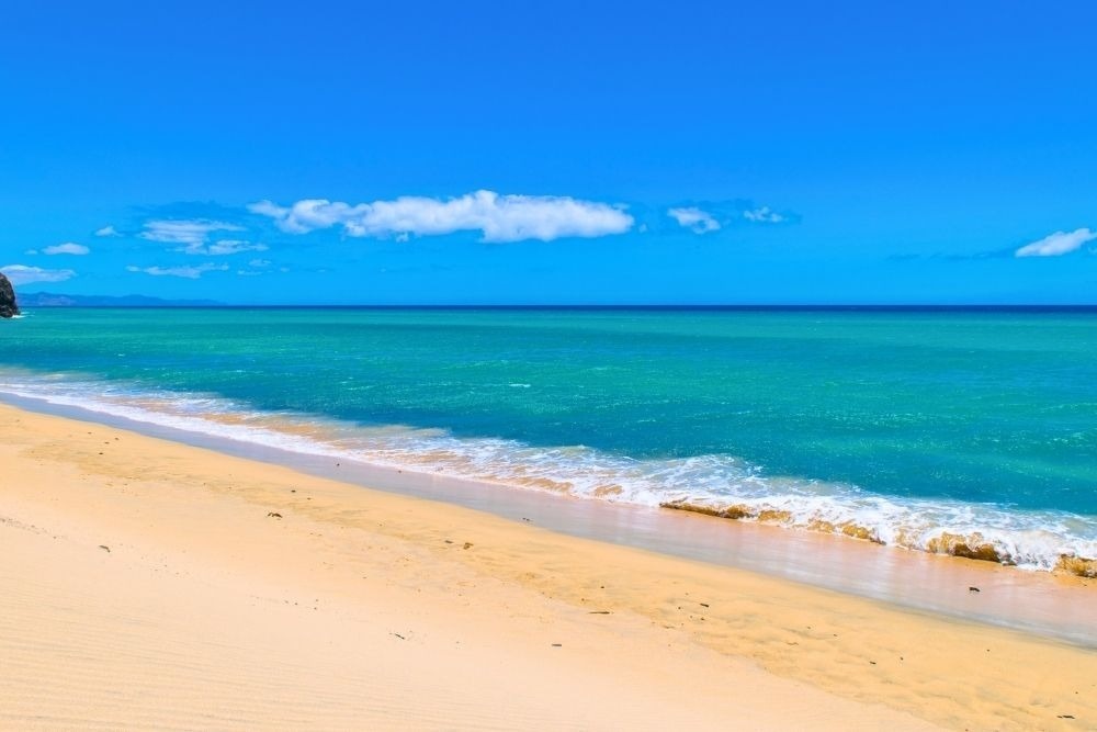 a woman taking a picture of a building with a camera