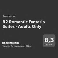 Das Logo der Traveler Review Awards von booking.com.