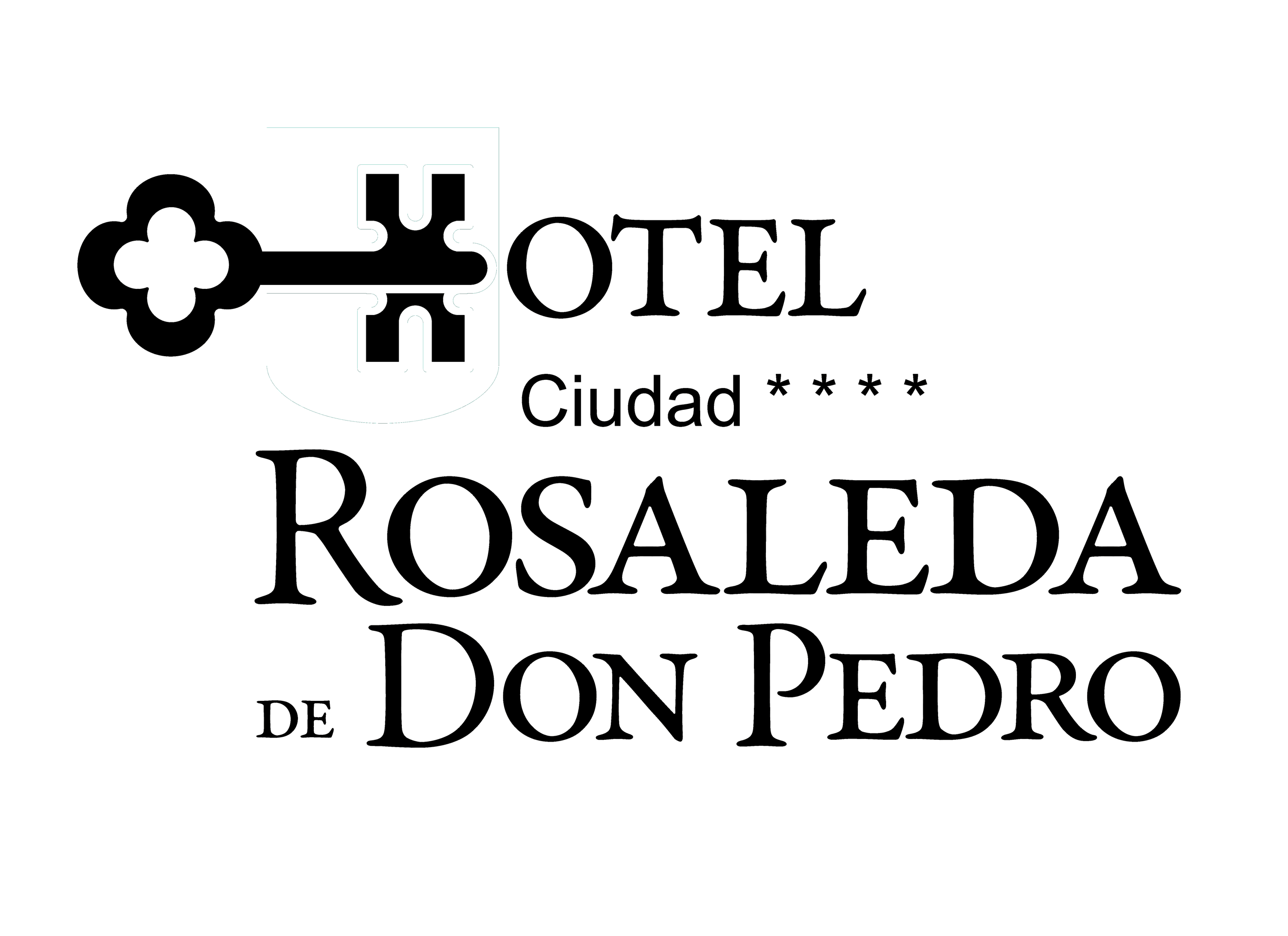un logotipo para el hotel rosaleda de don pedro