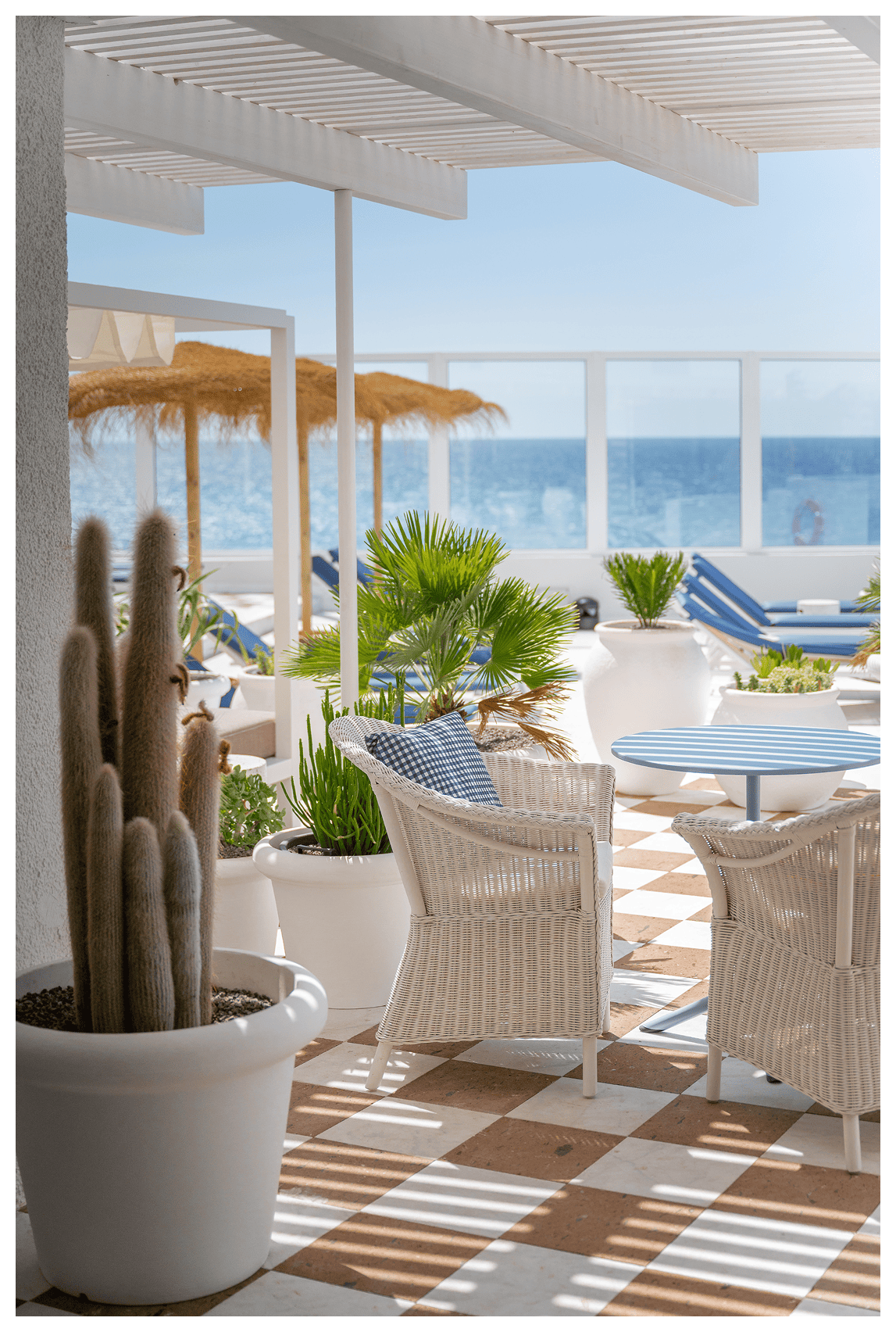 Satocan: The Salmar rooftop terrace with ocean views and outdoor seating.