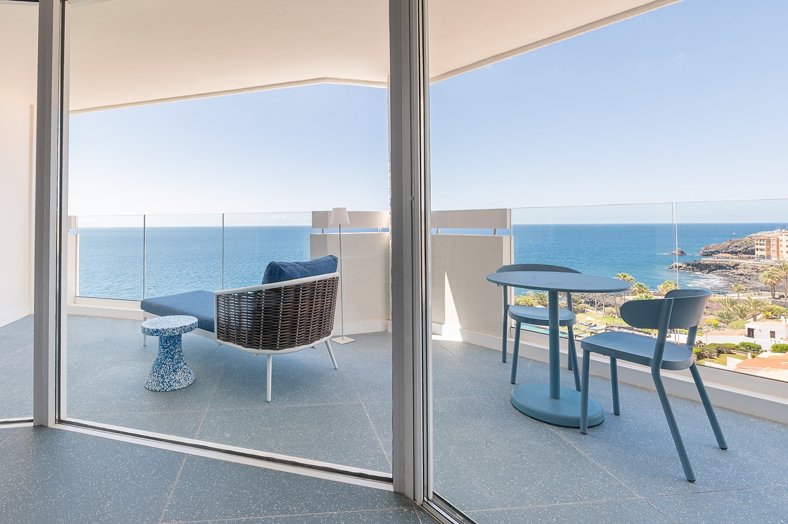 Satocan: The Salmar - Balcony with ocean view and modern seating.