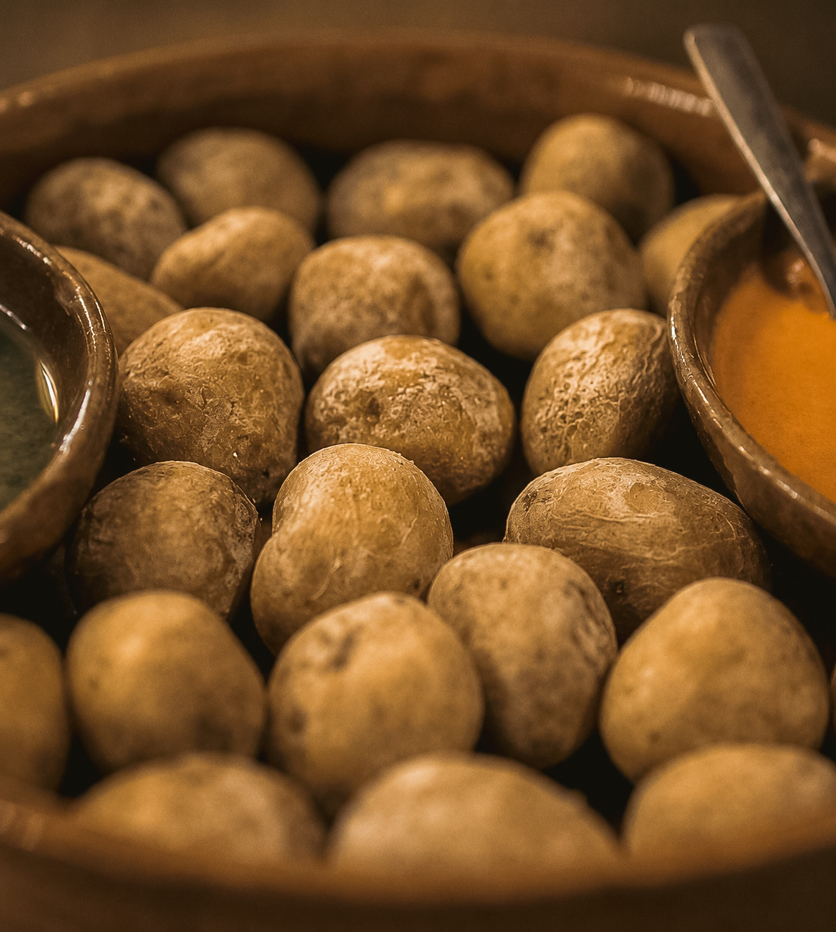Satocan: The Salmar's wrinkled potatoes with mojo sauce.