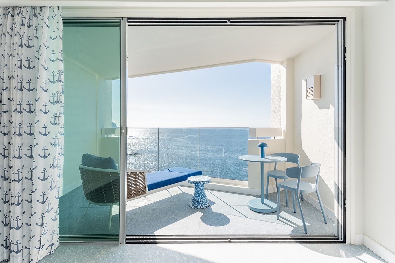 Satocan: The Salmar, balcony seating with ocean view.