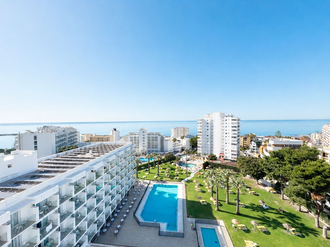 Dorobe: Hotel San Fermin's expansive pool and sun-drenched grounds.